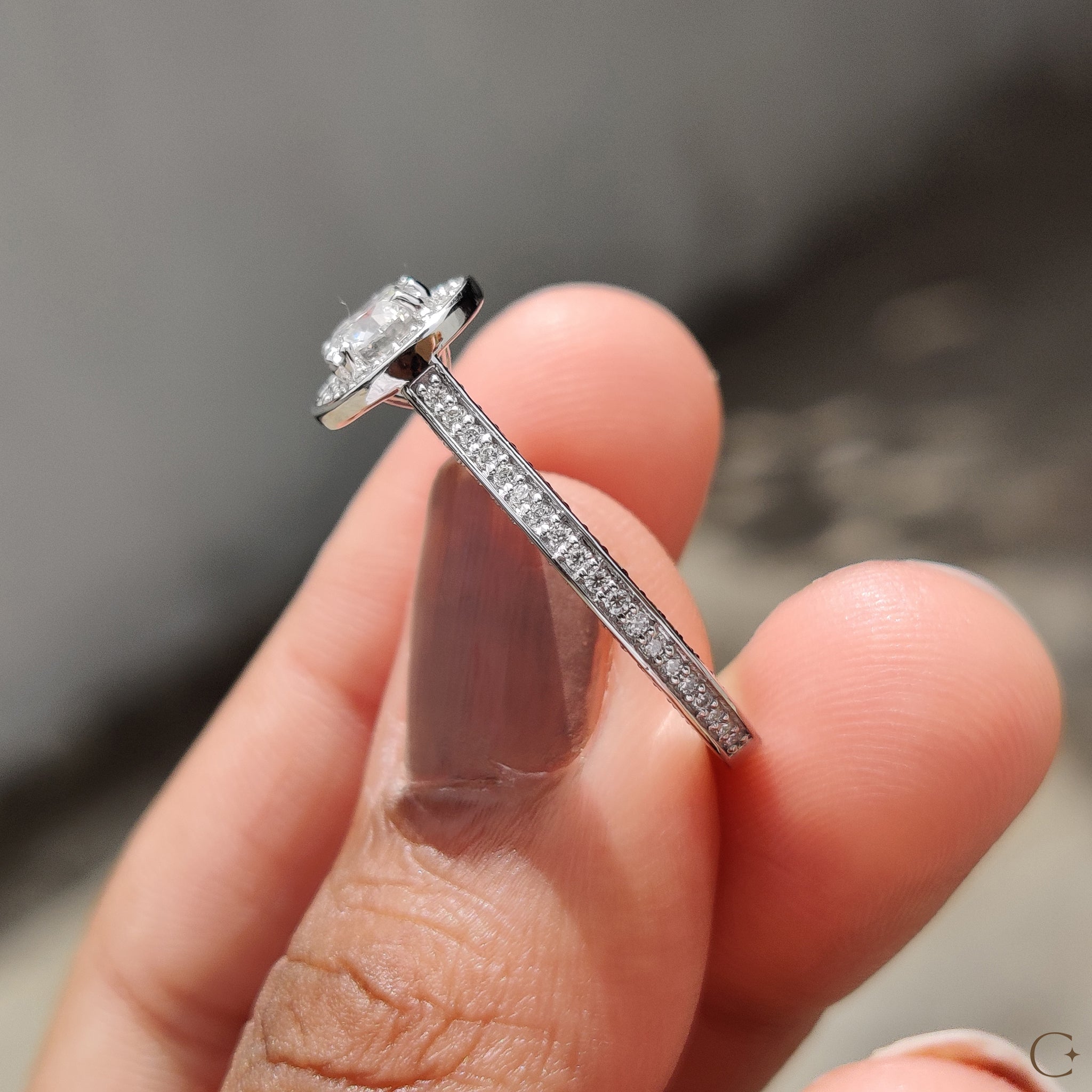 Customize engagement ring with your unique style.
