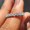 Lab Grown Round Diamond White Gold Wedding Band