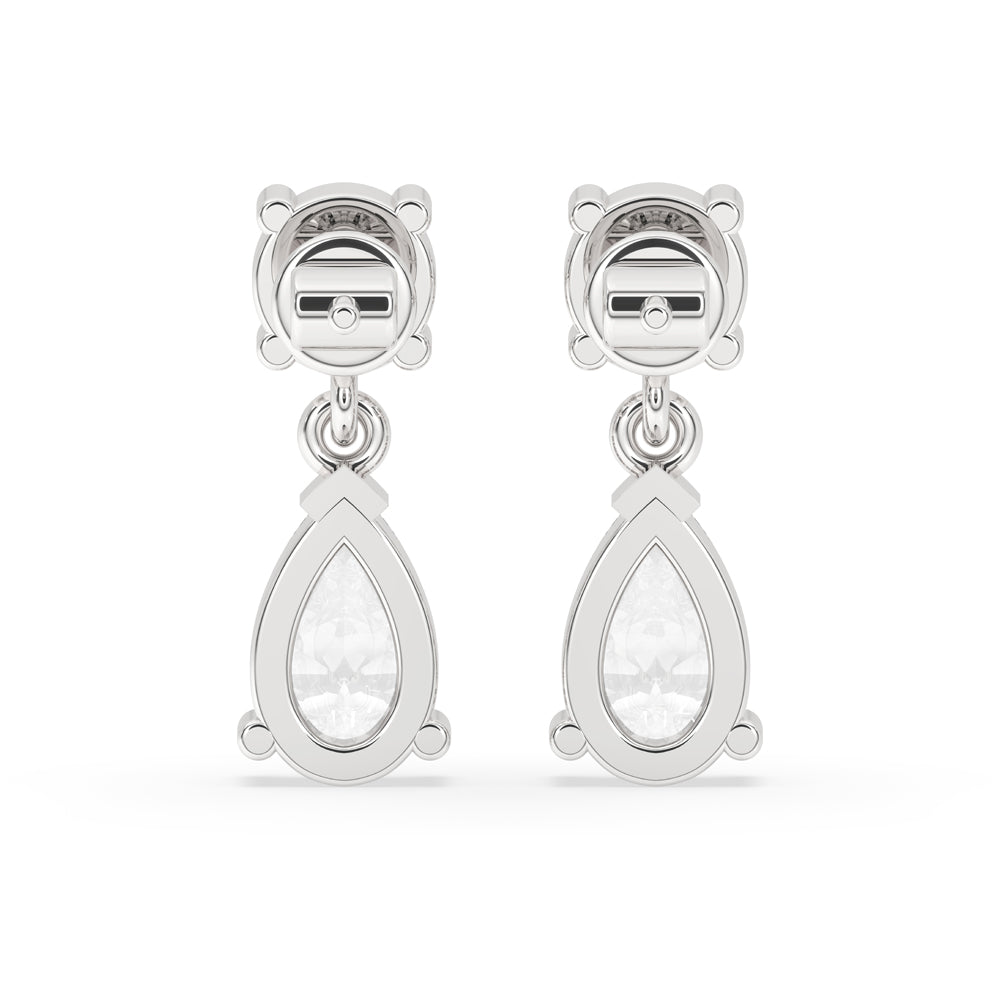 Handmade earrings featuring pear drop earrings elegance.