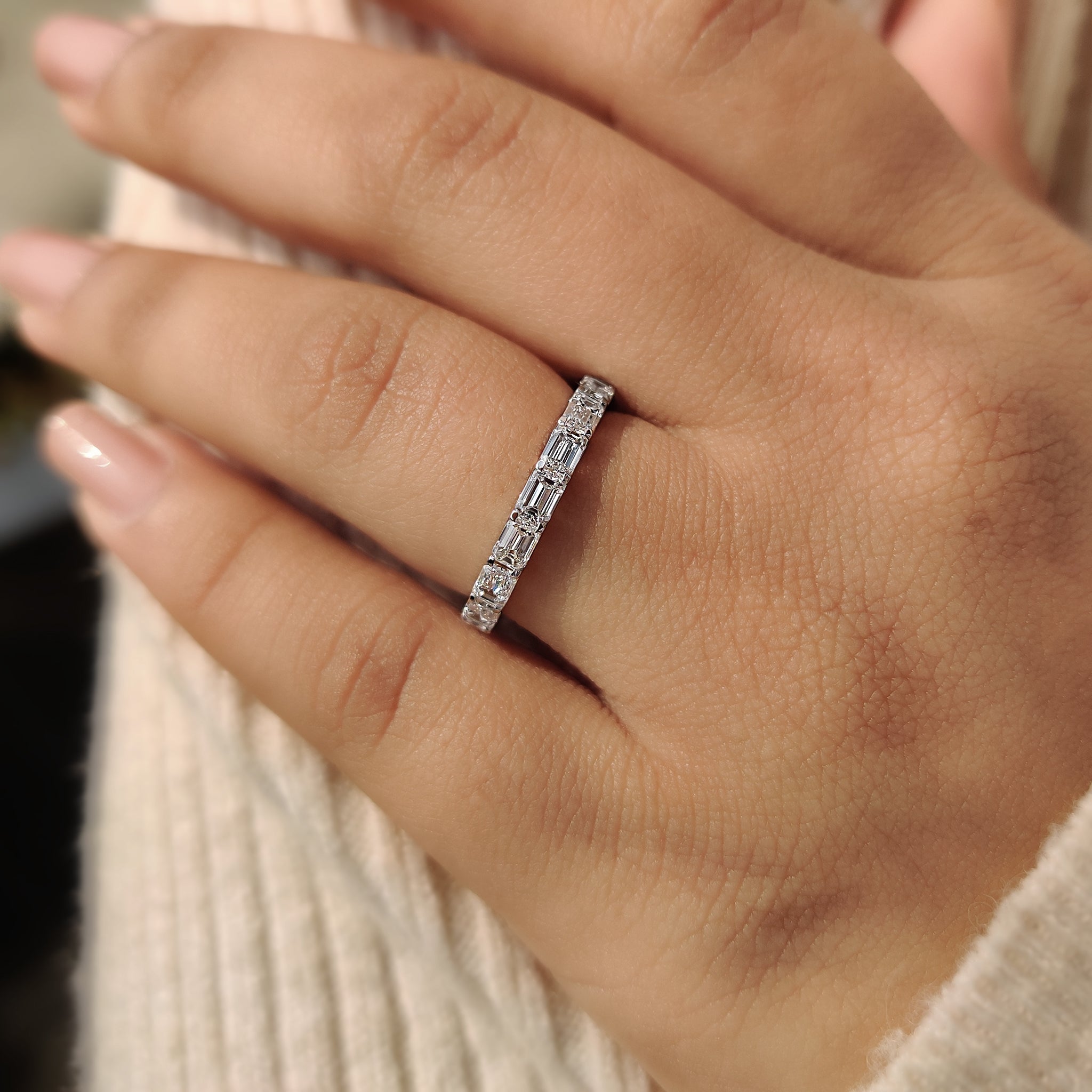 Eternity Emerald wedding band