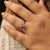 Round Cut Ring In White Gold
