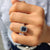 Radiant moissanite ring offering vibrant sparkle.
