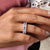 Emerald wedding band with beautiful stones.