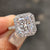 Radiant halo engagement ring brings dazzling radiant beauty.