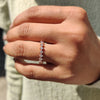 Round Diamond Band - White Gold