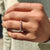 Round Diamond Band - White Gold