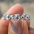 Eternity band made with a round cut design.