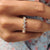 Half eternity band is designed with an attractive style.