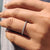 Bezel Set Wedding Band – Round Cut Half Eternity