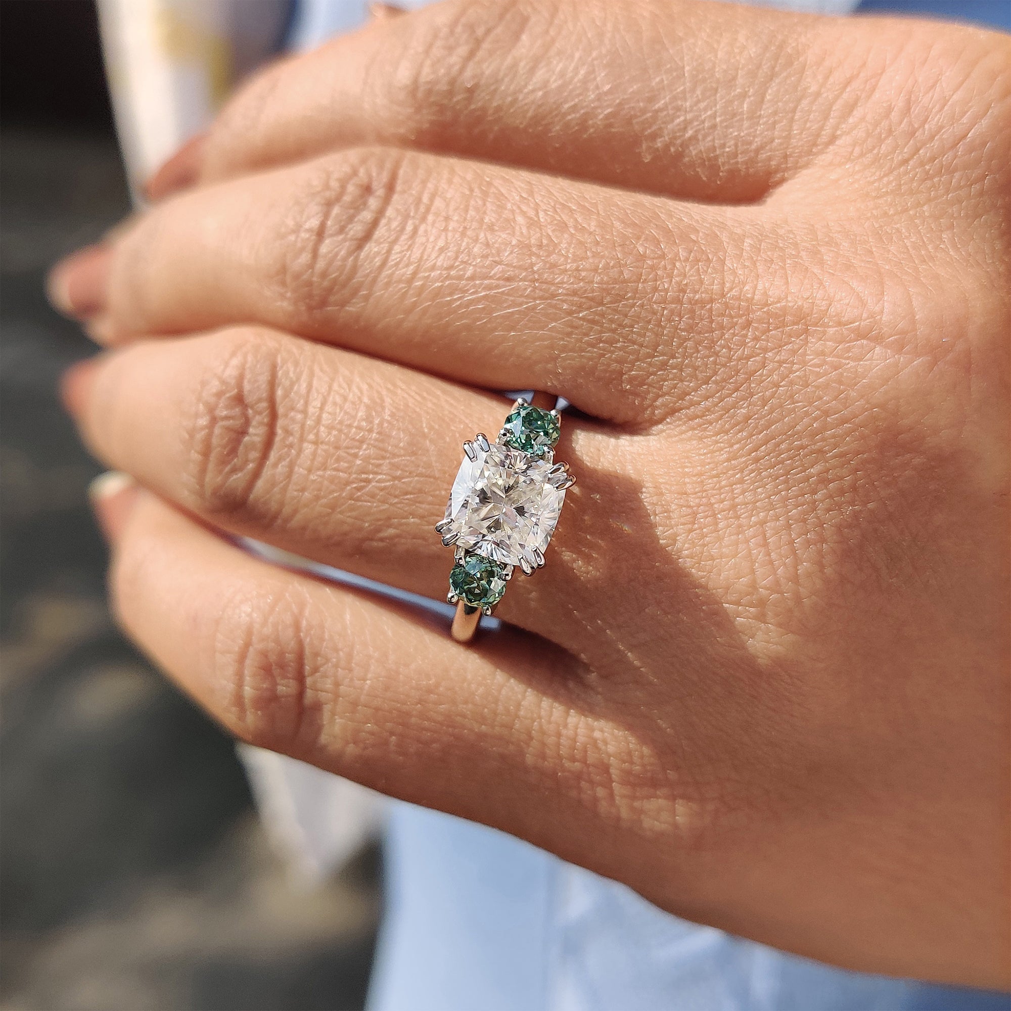 Best place to buy Moissanite engagement rings with side stones.