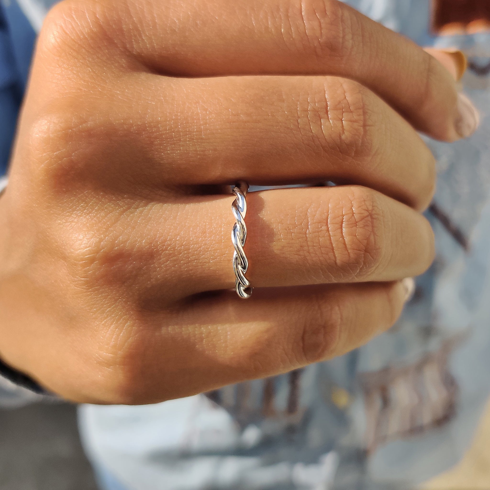 A handmade band creates the perfect match with unique handmade jewelry.
