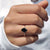 Oval cut Moissanite ring captures brilliant sparkle with style.