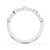 Handmade half eternity diamond wedding band featuring lab grown diamonds.