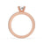 Diamond solitaire ring round with a minimalist design, featuring IGI certified carat diamonds.
