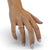 Baguette diamond ring with 2 prong setting, IGI certified, minimalist rings.
