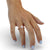 Pear shaped halo ring with a 4 prong setting, IGI certified for quality assurance.
