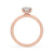 Elegant hidden halo ring featuring round diamond, round solitaire engagement ring, and handmade ring with carat diamonds.