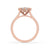 Round diamond engagement ring with a prong setting, offering a classic and elegant design.
