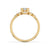 Teardrop shaped diamond ring in rose gold, a unique and stunning choice for your proposal.
