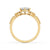Round Cut Muse Engagement Ring In Yellow Gold