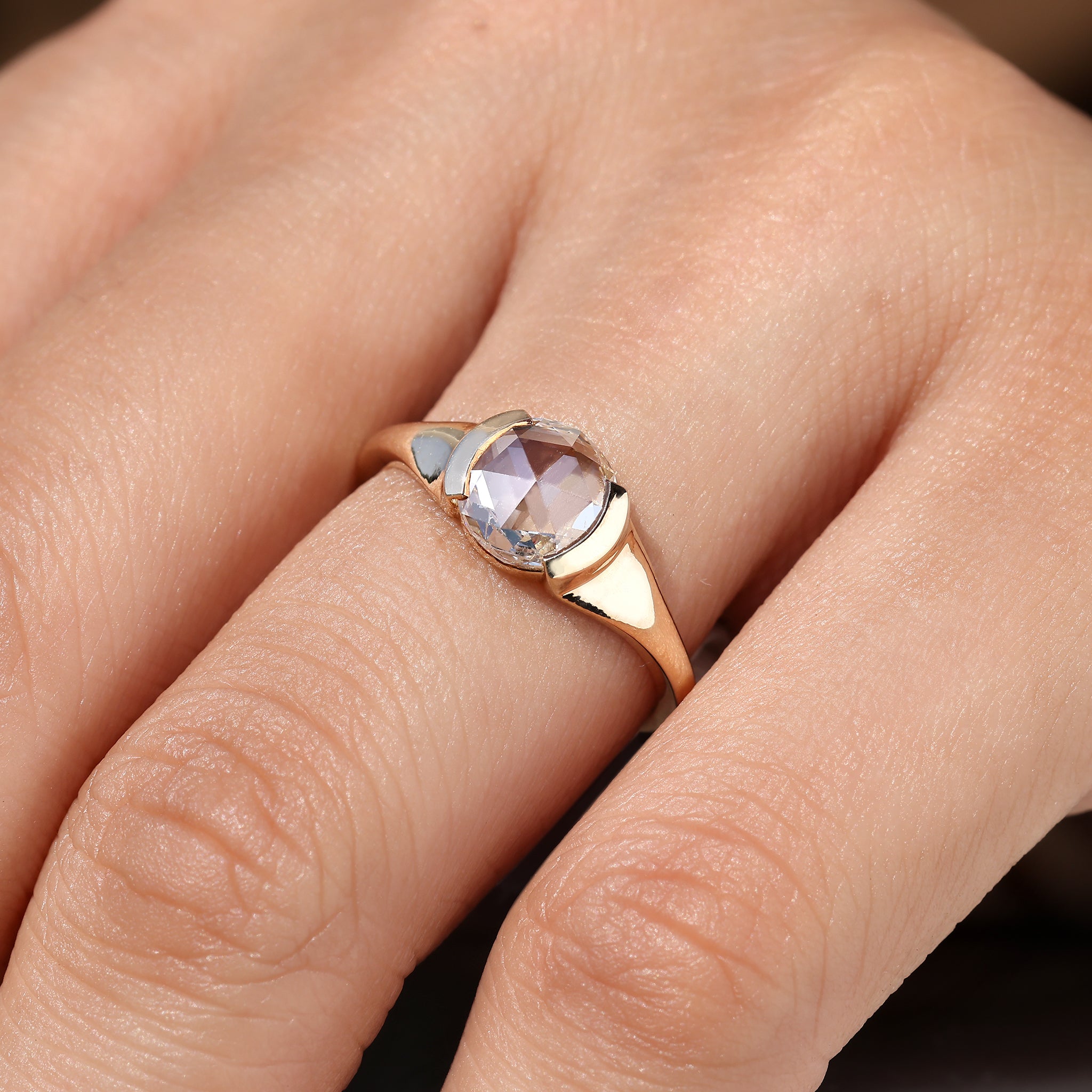 IGI certified solitaire diamond ring.
