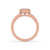 Rose gold ring crafted as handmade jewelry.