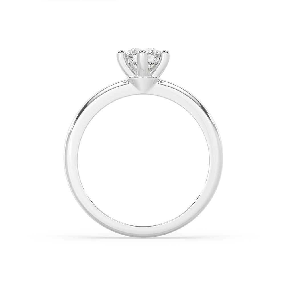 Lab Grown Diamond radiant cut ring in a custom handmade design.
