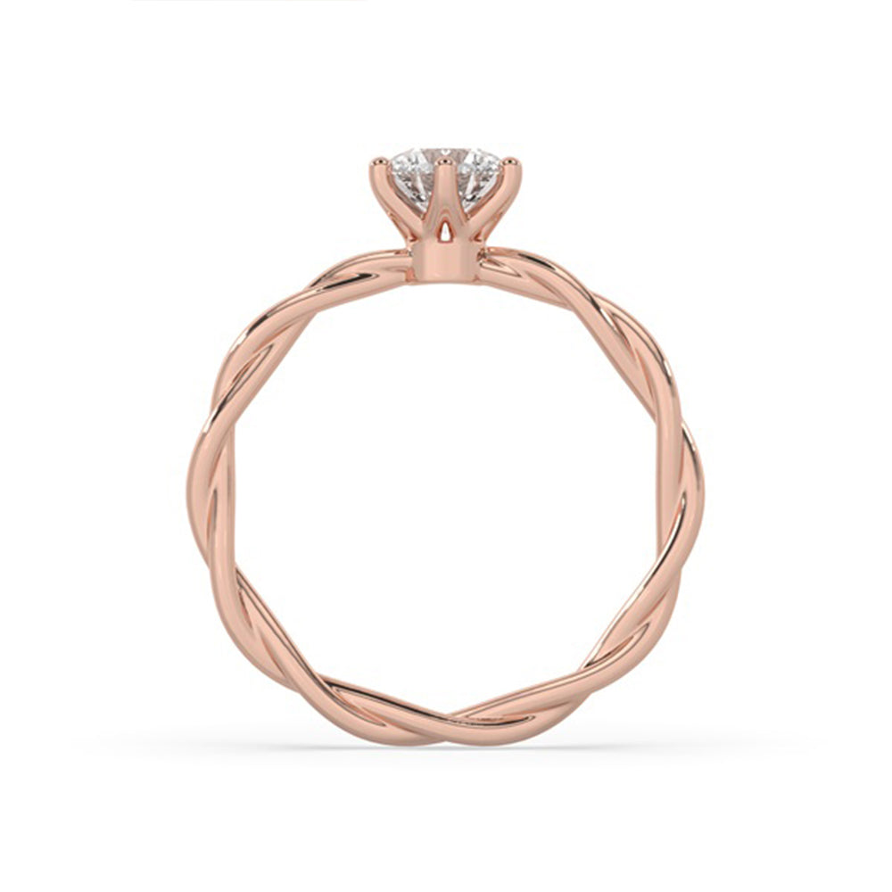 Lab-grown diamond engagement ring with IGI certification and custom design.