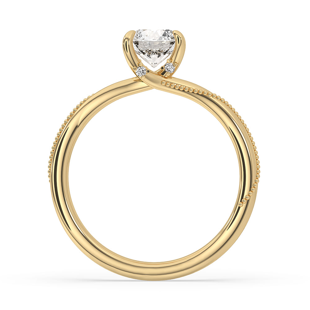 Buy engagement ring with IGI certified lab grown diamonds for quality and style.
