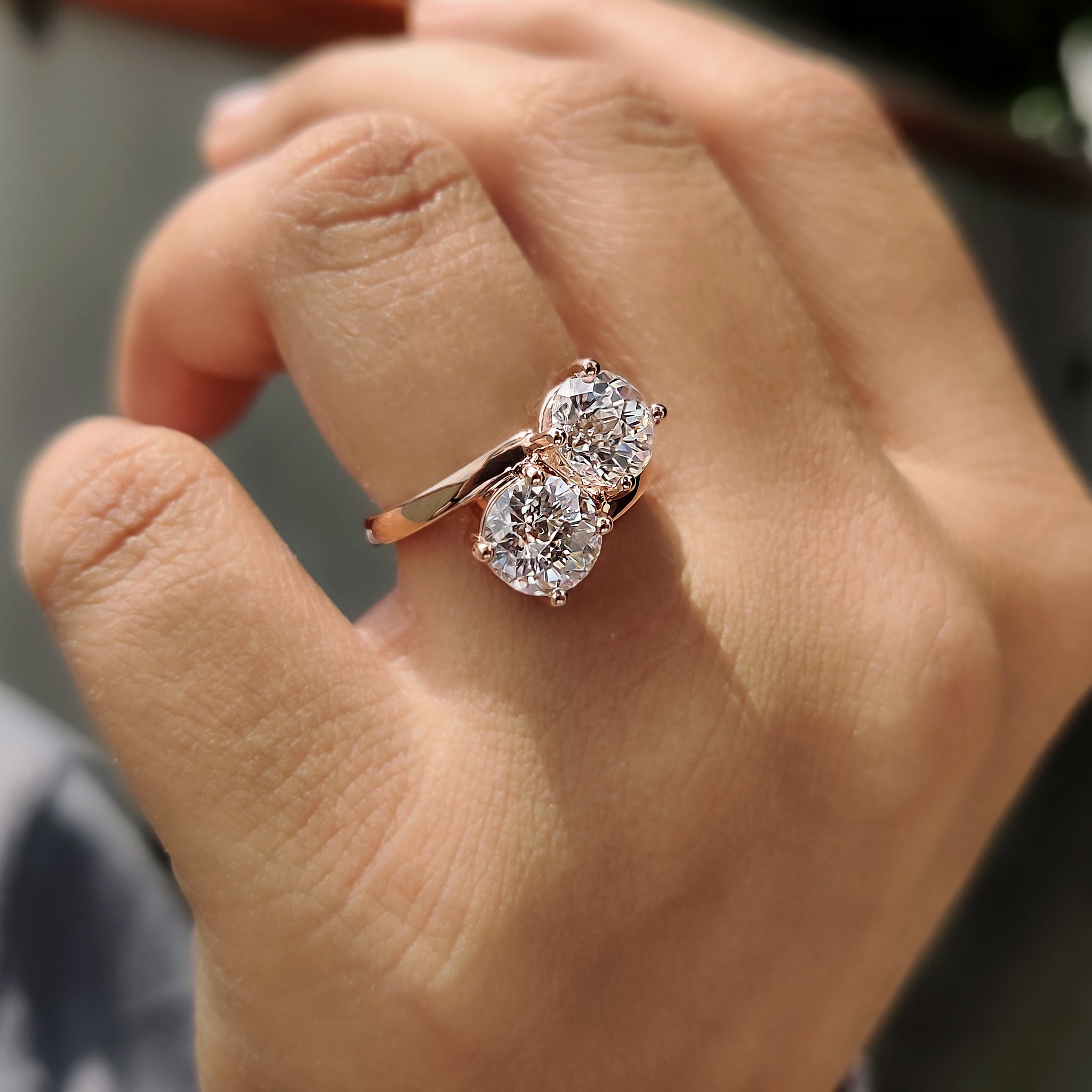 Round prong setting secures the stone while keeping a clean look.
