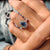 Three row pave set crafted to offer layered shine and close stone arrangement.
