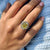 Oval cut engagement ring with a timeless appeal.
