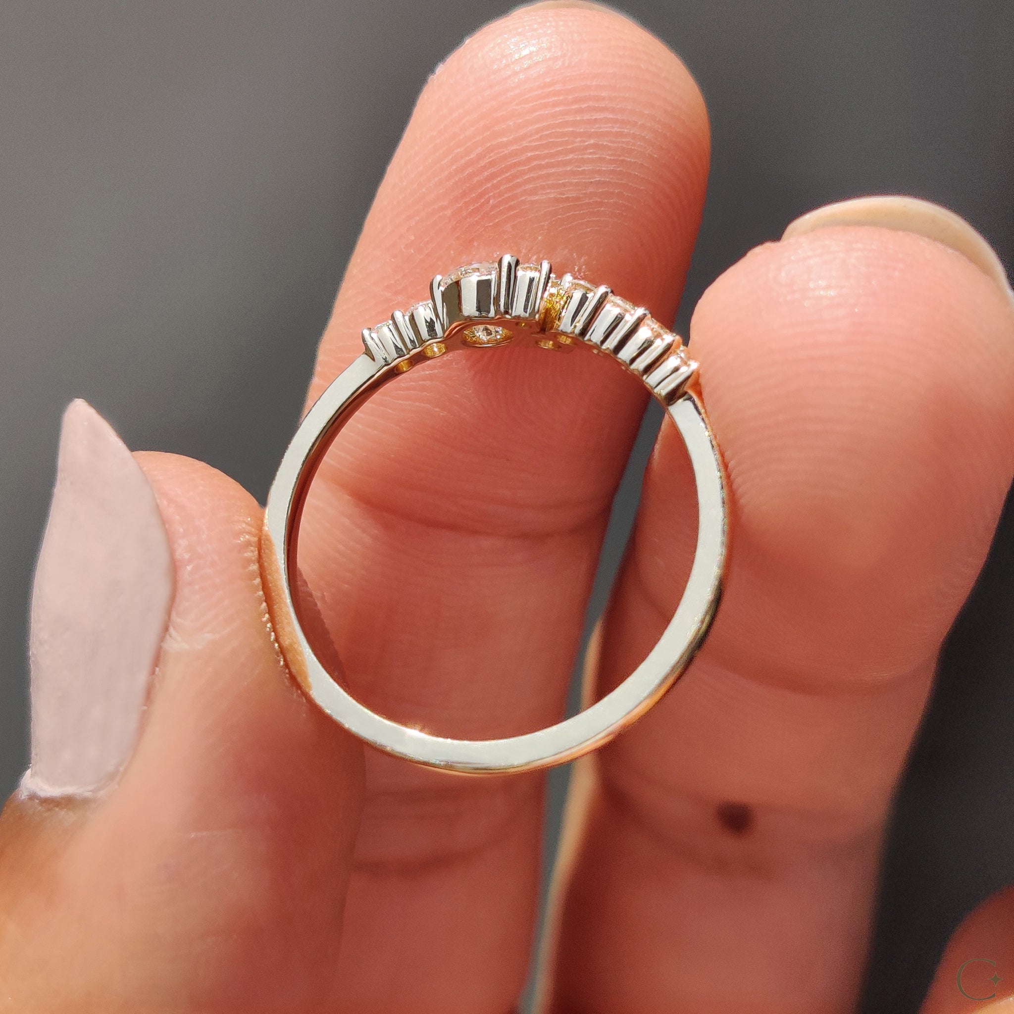 IGI certified diamond ring for guaranteed quality and brilliance.
