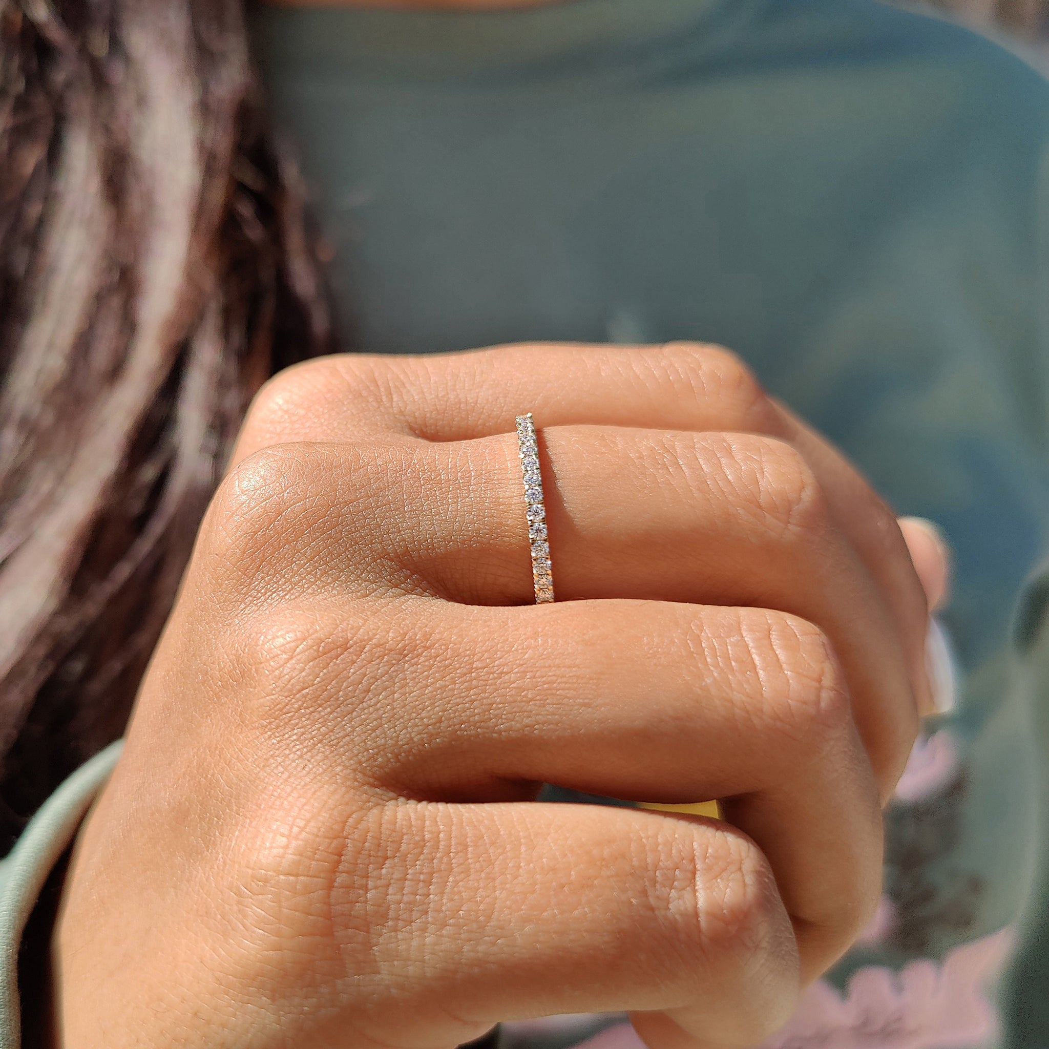 Round Diamond Wedding Band – Full Eternity