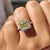 Pave setting flows fine shine around your center stone.
