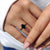 Oval cut ring features a timeless, clean silhouette.