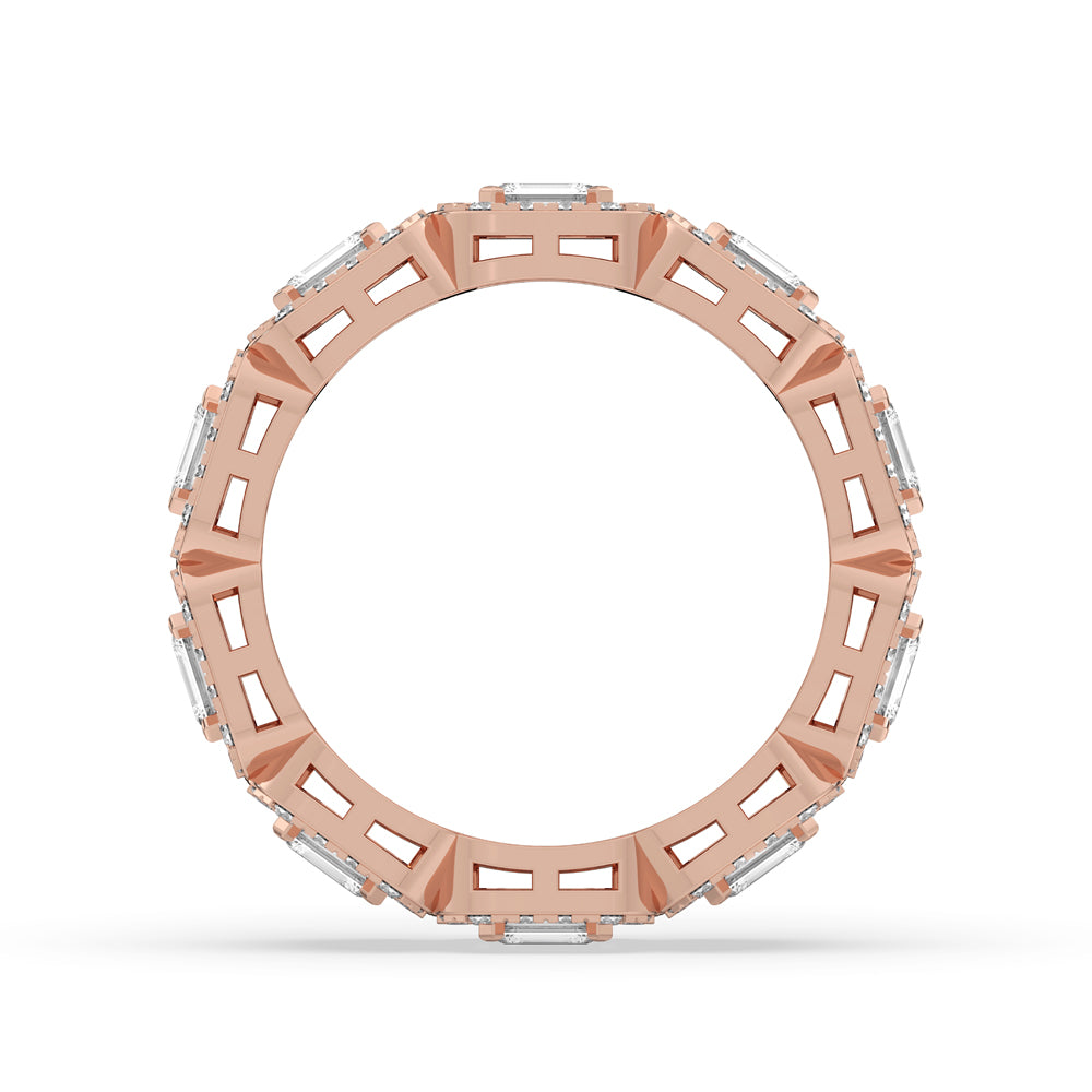 Diamond Eternity Ring Rose Gold with a modern touch.