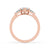 Pear and Baguette Cut Three Stone Engagement Ring