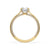 2 carat round diamond ring in cathedral setting with side stones, handmade jewelry, IGI certified
