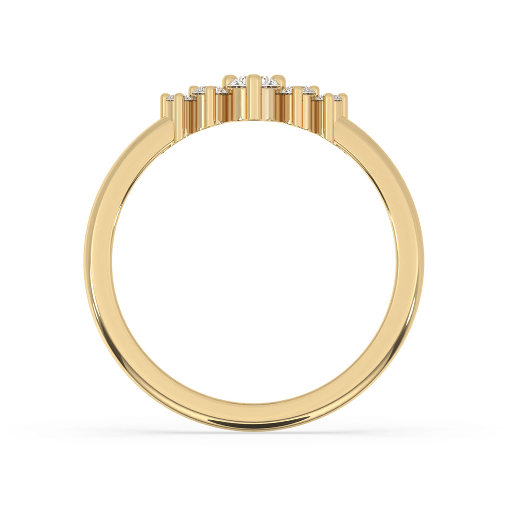 Eternity bands round diamonds perfect for a lasting commitment.
