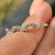 Baguette moissanite band with a sleek and modern design.
