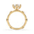 Oval cut diamond ring paired with a prong engagement ring setting and classic handmade jewelry design.
