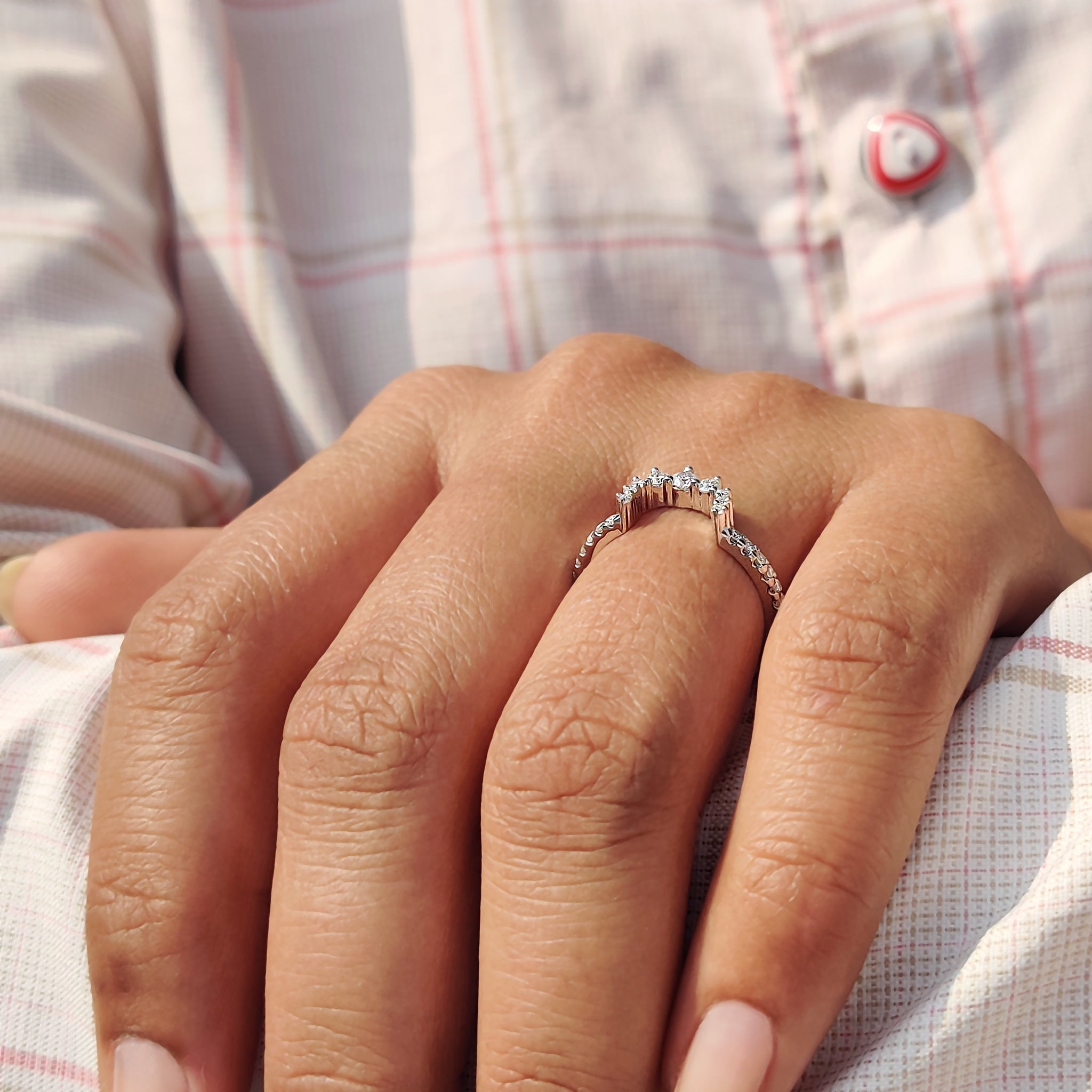 Buy Moissanite band for an affordable, stunning alternative to traditional diamonds.
