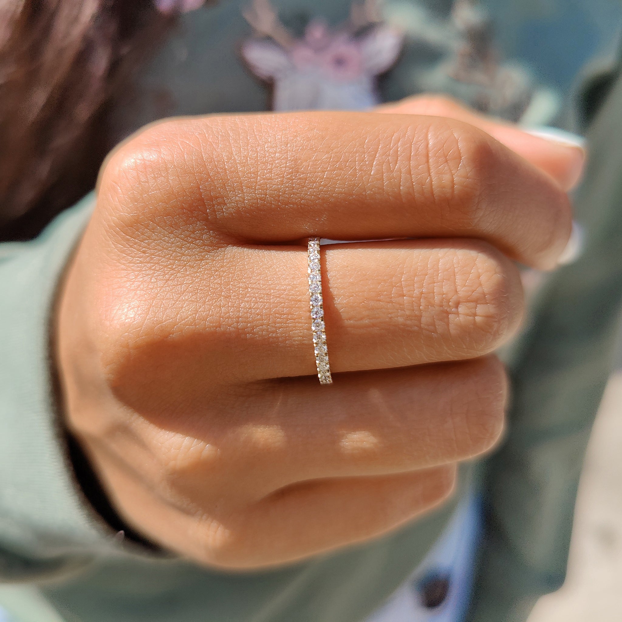 Round Diamond Wedding Band – Full Eternity