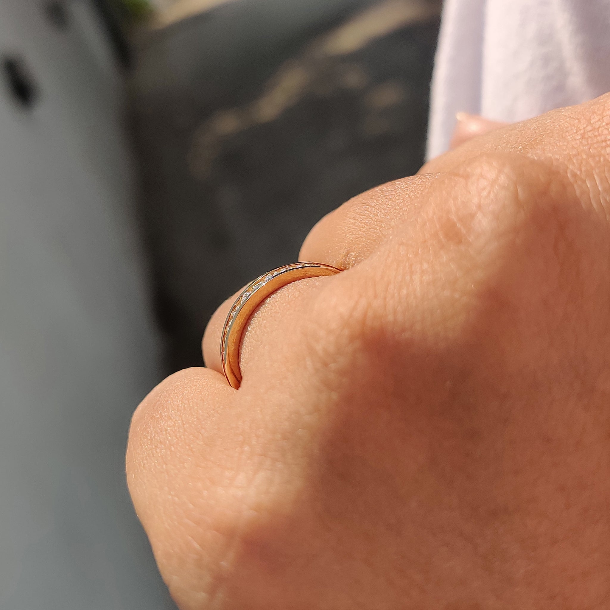 Channel Set Diamond Band