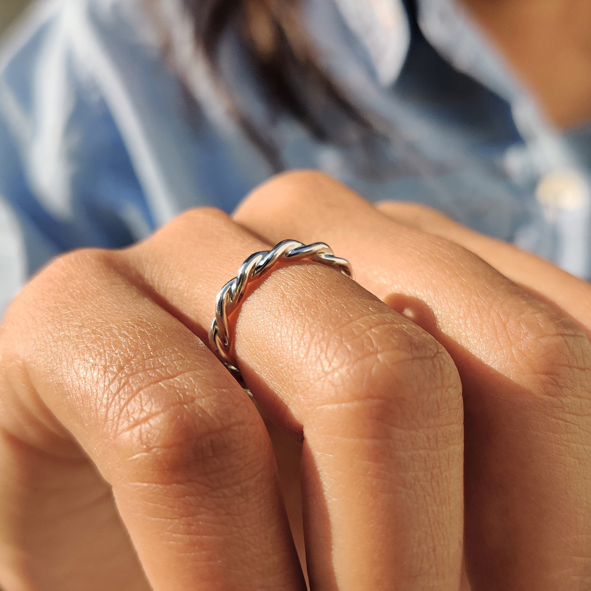 A custom wedding band complements the carat diamonds wedding band.
