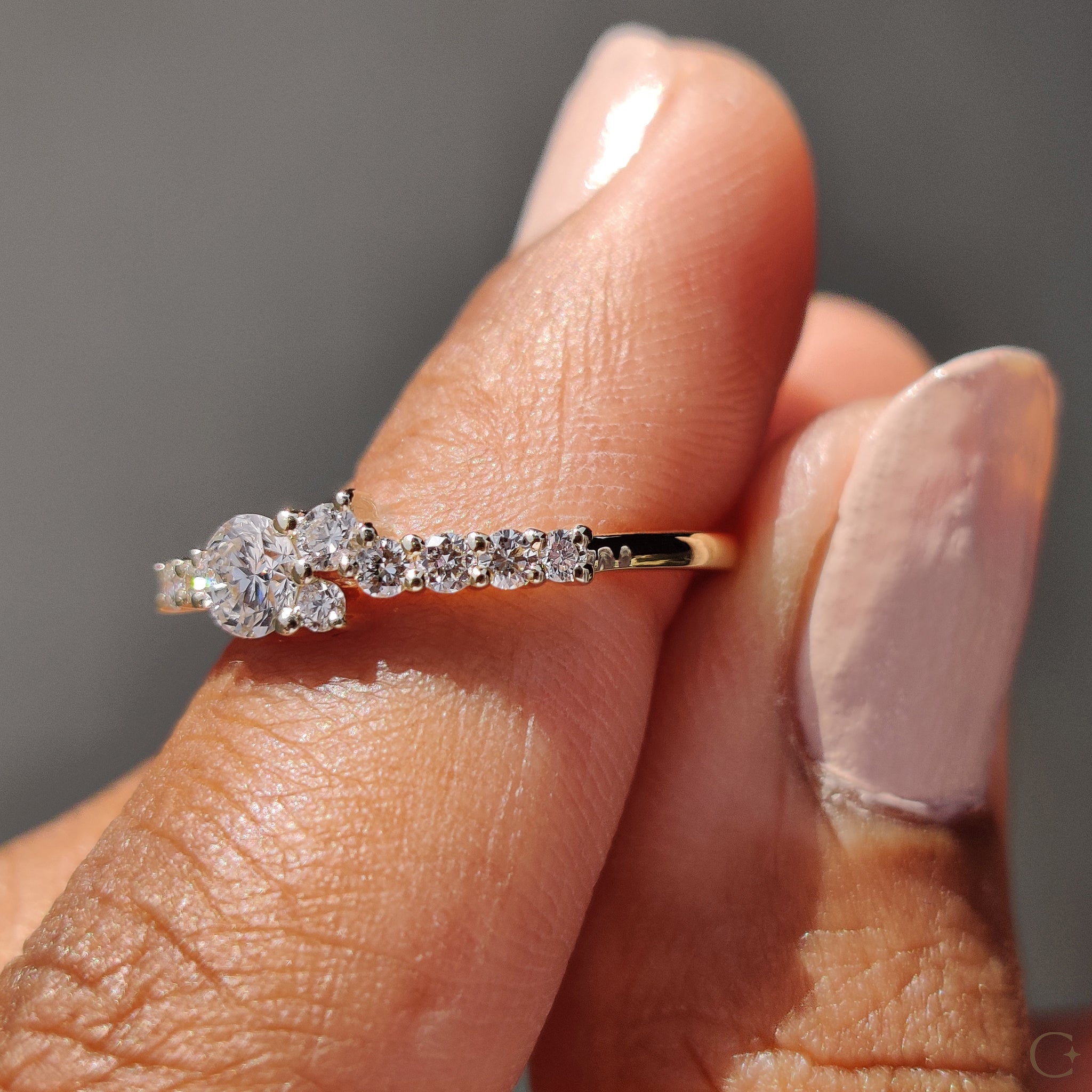 Handmade jewelry engagement ring for a unique touch.
