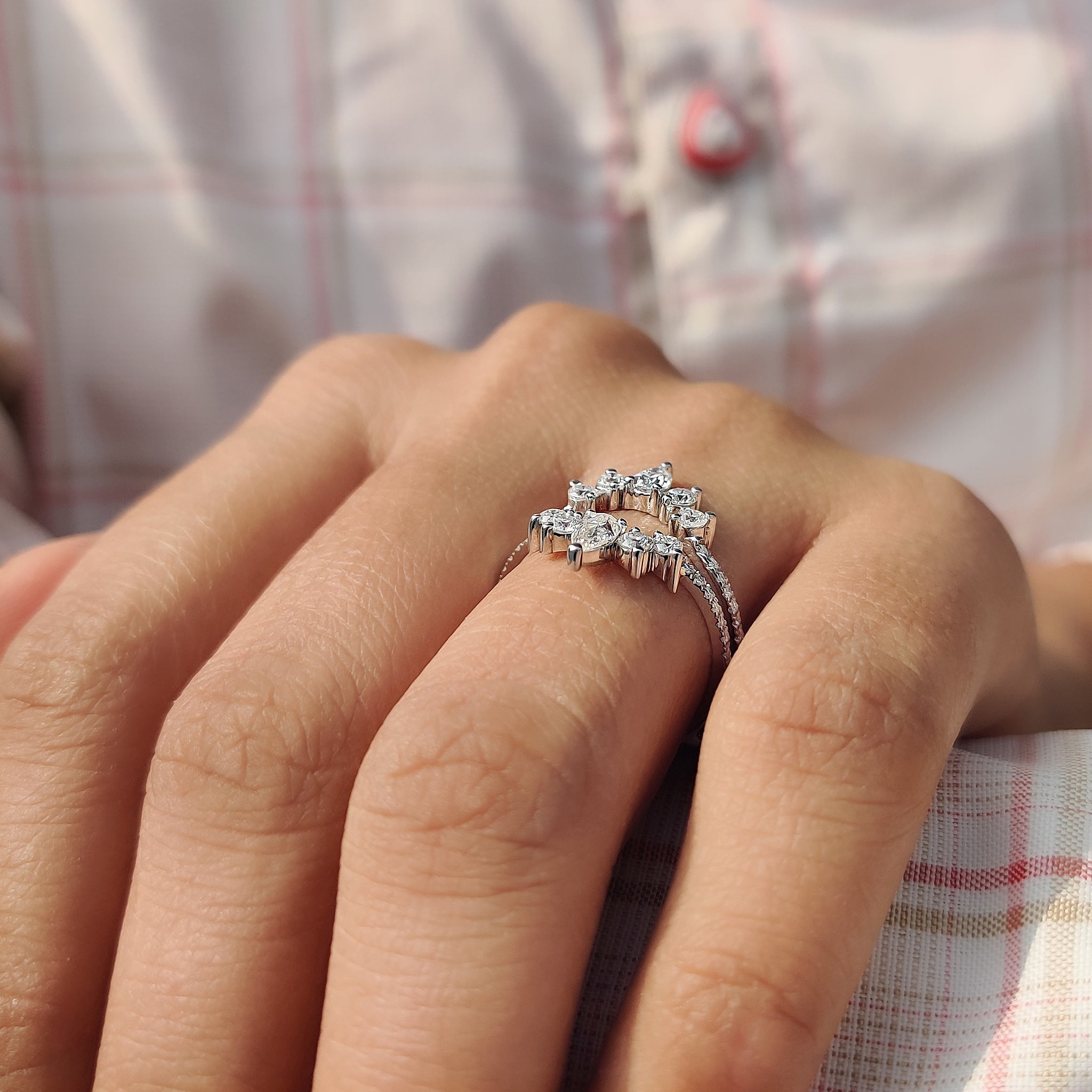 Enhancer Wedding Band In white Gold