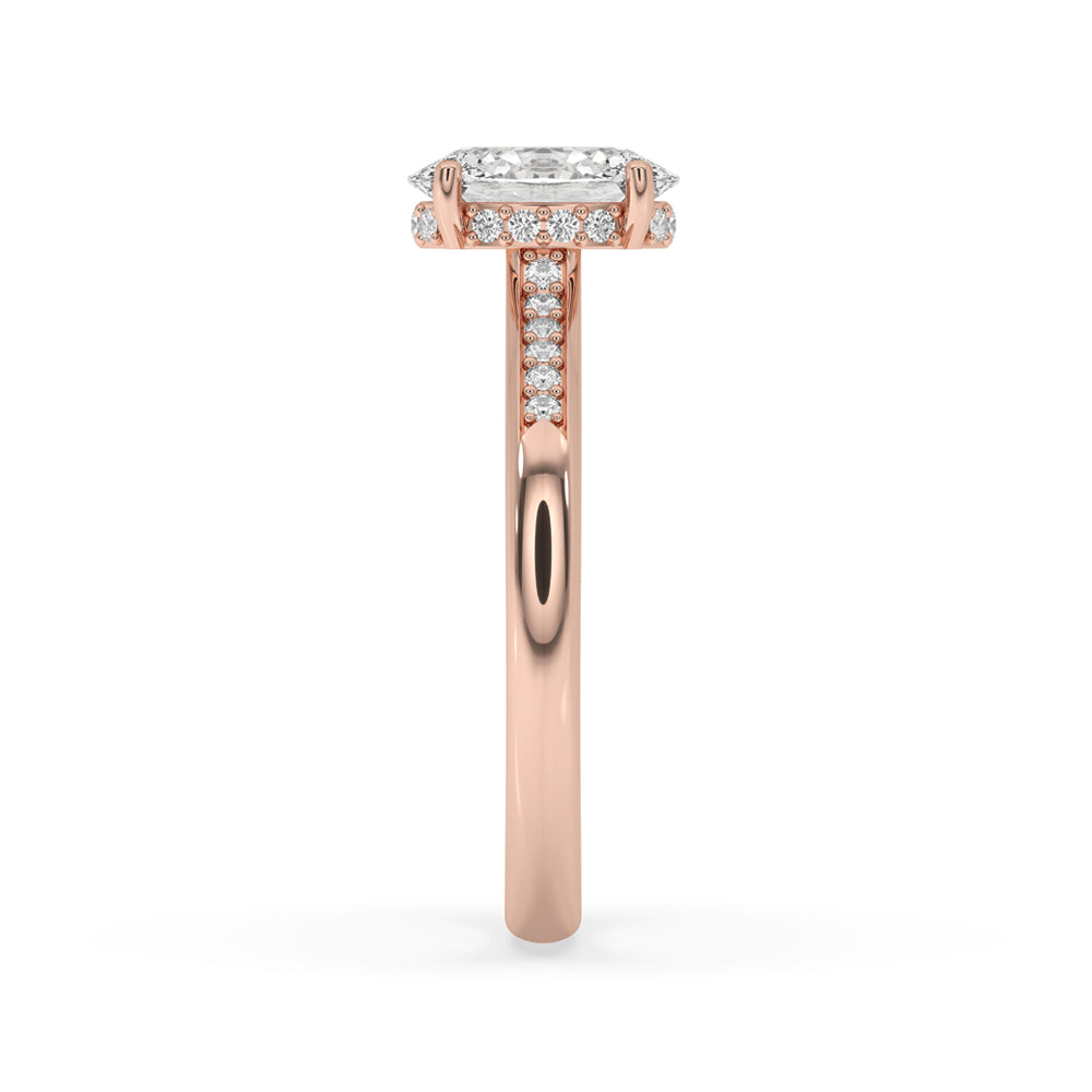 Handmade oval ring crafted with precision and attention to detail.
