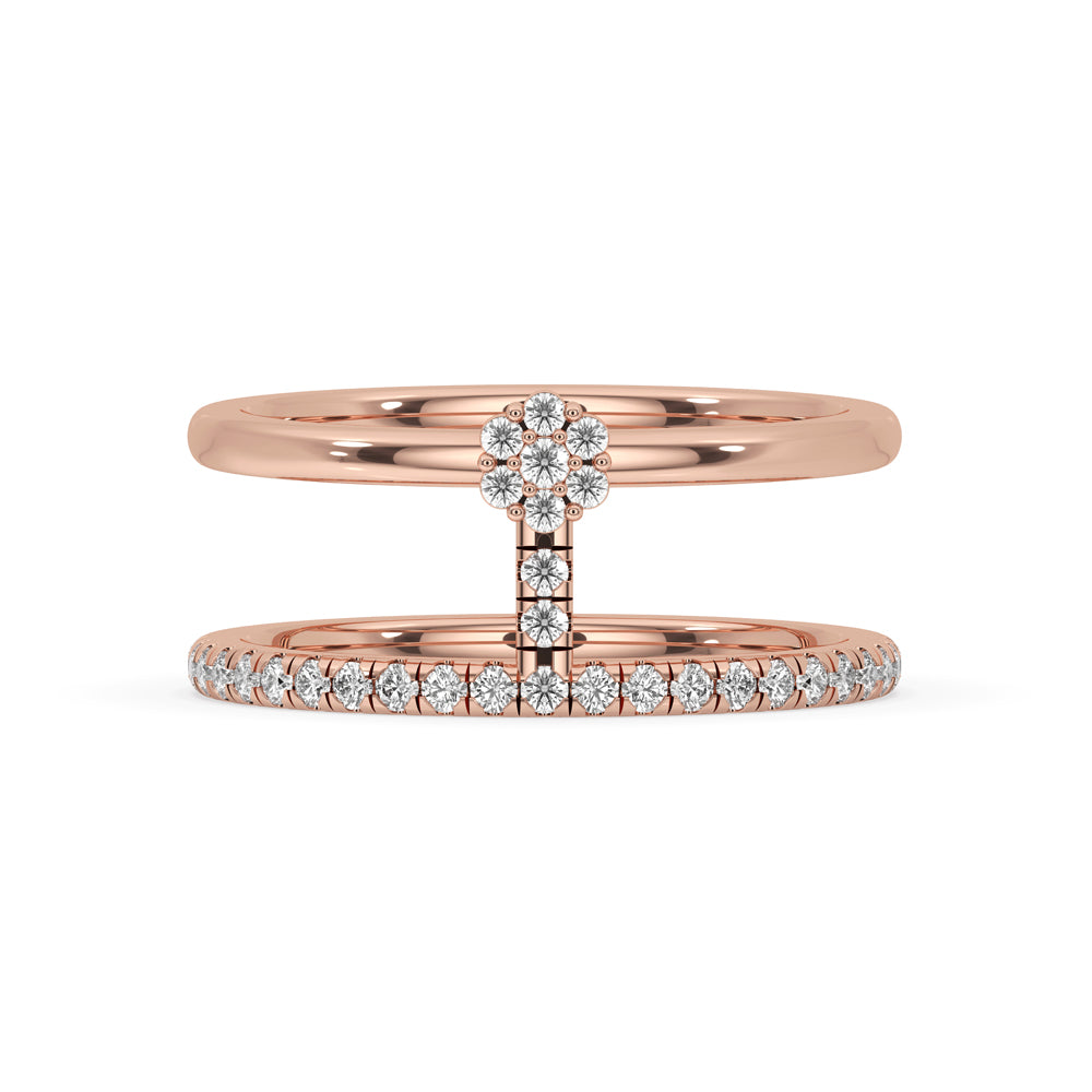 Elegant diamond band wedding ring with intricate detailing and timeless beauty.